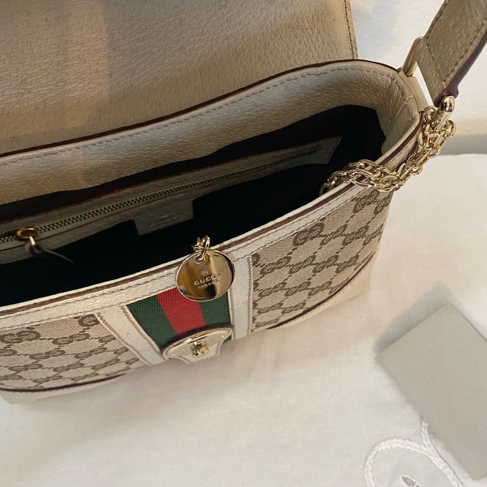 GUCCI Monogram Treasure Flap Ivory - Picture 8 of 8